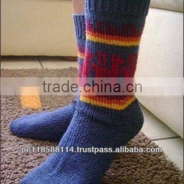 ALPACA WOOL SOCKS WITH DESIGNS