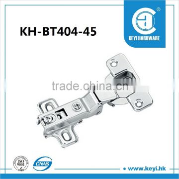 KH-BT404-45 slide-on cabinet hinge, 45-degree non-buffer cabinet hinge