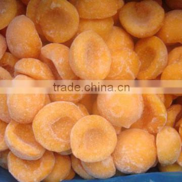 frozen IQF yellow peach halves