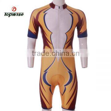 Sublimation Print Spandex Triathlon Wear Short Sleeves