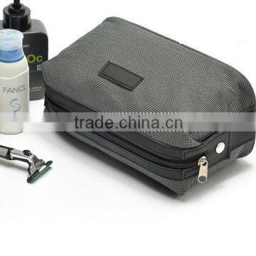 2016 new arrive jacquard fabric man travel cosmetic bag, toiletry bag