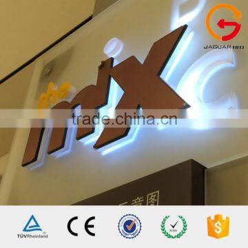 Mirror acrylic letter box 3d led backlit outdoor portable digital signage / sign
