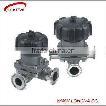 stainless steel three-way diaphragm valve