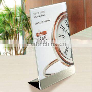 L Shape Detachable Table Stand Acrylic Menu Holder                        
                                                Quality Choice