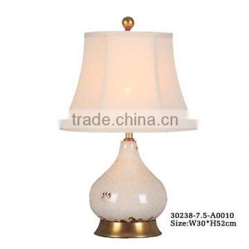 porcelain beige lamp with linen shade