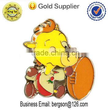 Hot Promotional customized Cartoon logo round pin button badge