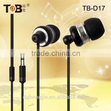 Bulk items mobile accessories free sample fashion earplugs metal housing earphones