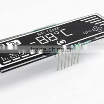 VA circular LCD display negative for air temp machine