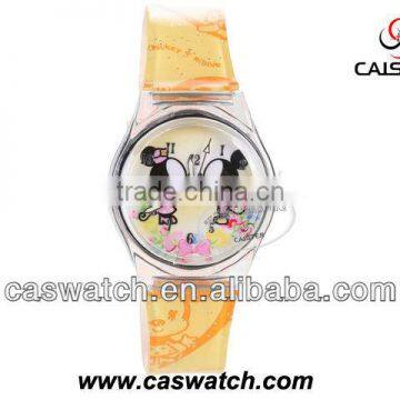 PU band quartz analog plastic watch for children