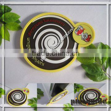 Manufacturer 2014 Transparent Soft PVC Personalized Logo Coffee Coaster For Advertising Gift