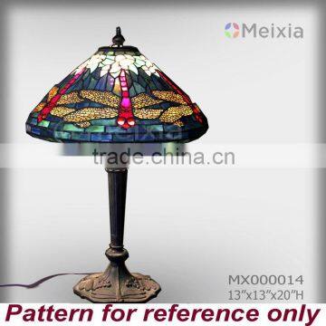 MX000014 china wholesale dragonfly tiffany style table lamp