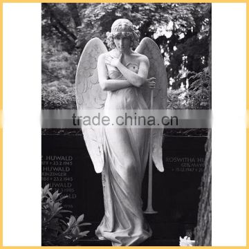 Western Style Hand Carving Cemetery Angel Statue