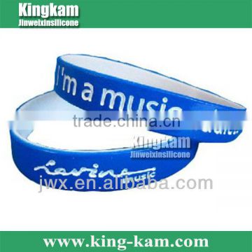 hot sale !!! most special and lovely printed silicone bracelet