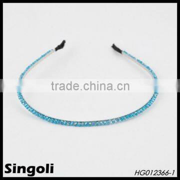 wholesale fashion sapphire rhinestone twist headband wedding headband