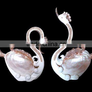 Beautiful Resin Swan Sculpture Home Decor