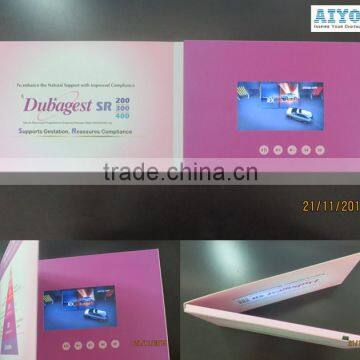 2016 Hot 1.5" to 10" Lcd Book Full Color Printing Video Brochure photo-3