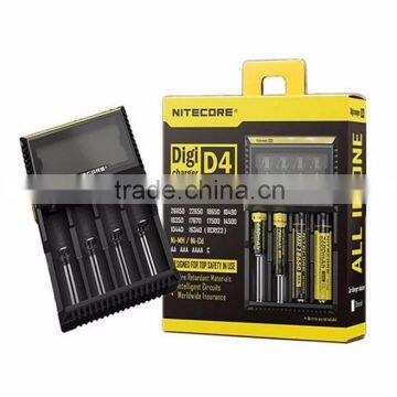 intelligent NITECORE D4 slot Li-ion/NI-HM battery charger US UK AU EU JP plug avaiable cheap chargers 18650