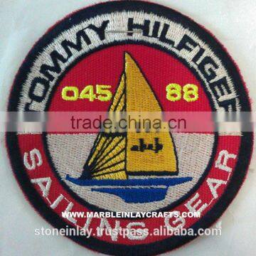 Factory Price Custom Logo Garment Accessories Embroidered Badges