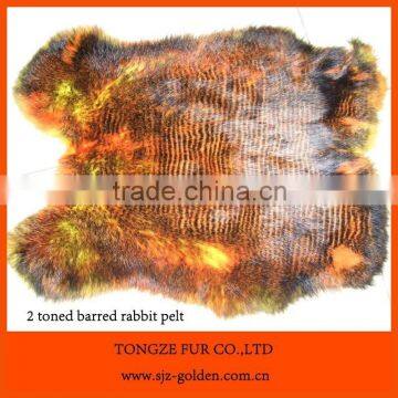 Fashion Dyed Color Real Rabbit Fur Skin photo-6