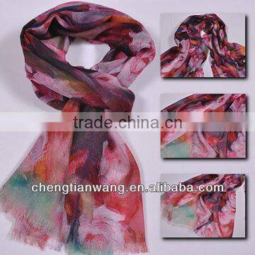 2013 Digital Print Wool Scarf, New Scarf 2013