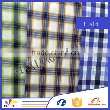 china supplier yarn dyed plaid soft hand feel shirting clothing fabric