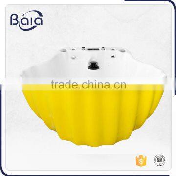 freestanding shell bathtub dimension1800mm with water filter system