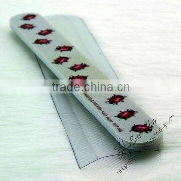 2013 Hot sell new emery nail file with PVC pouch