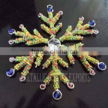 Iron Crystal Christmas Hanging Snowflake