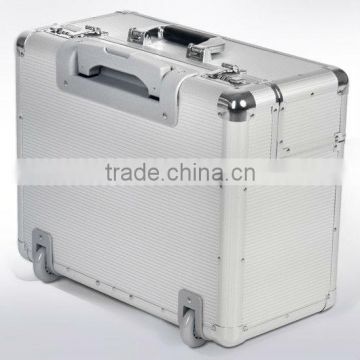 Aluminum Pilot Hand Luggage Travel Trolley Briefcase (ZYD-HZ963)