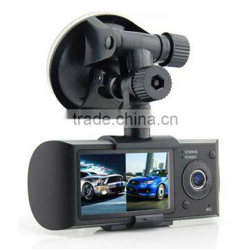 HD DVR 2.7'' GPS X3000 car camera,Dual Lens car cam