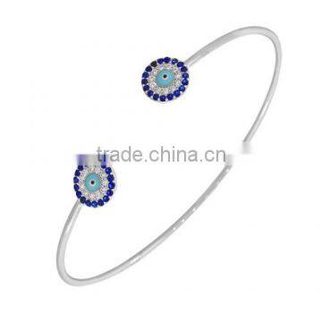 Well Worth The Money S925 Blue Cz Open Bangle