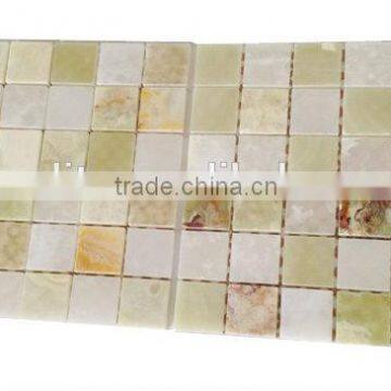 Green Onyx Mosaic Square Chips