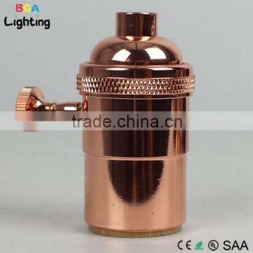 E27 E26 Vintage Brass Screw Lamp Holder Socket With Switch