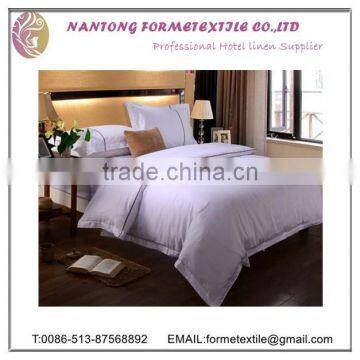 Luxury 400tc polycotton white bed linen for star hotels