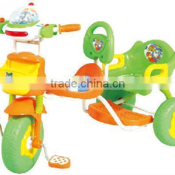 Two Seats Kids Tricycle/children Running Bike 3020K photo-2
