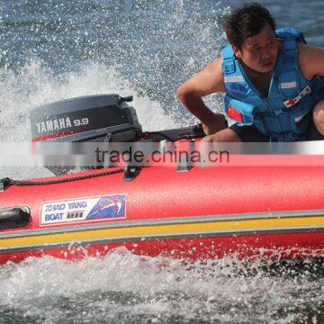 (CE) PVC Material Optional Floor High Speed Sports Boat