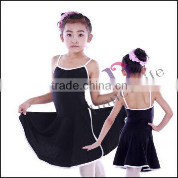 C2153 kids show dancewear for sale black jazz dance wear Guangzhou ballet dancewear