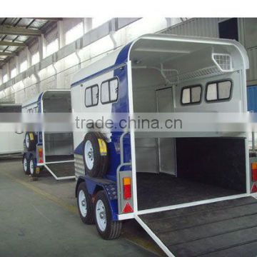 Hot sale Standard 2horse float trailer angle load