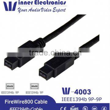 High quality new style 1394 cable For PC, Mac, Camera, DVD recorder