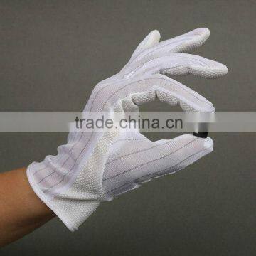 ESD Anti-slip Gloves; Anti-static Gloves; PVC Dotted Esd Gloves photo-3