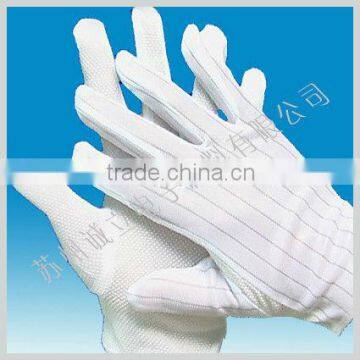 Anti-slip ESD cleanroom gloves