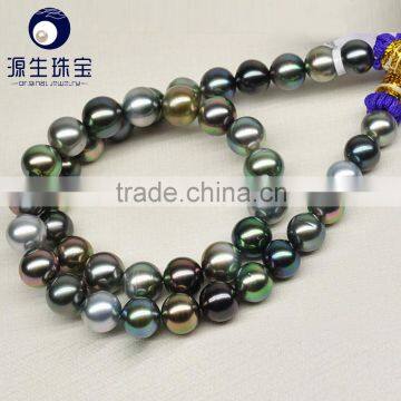 tahitian pearl jewelry mixed color beautiful charming tahitian pearl necklace 16 inch