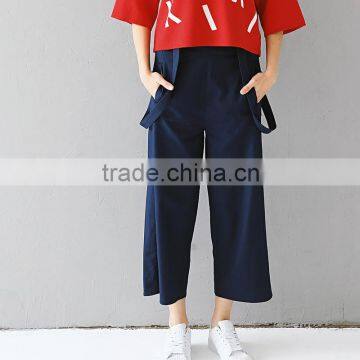 Women's Classic Solid Suspender Pants Overalls OEM ODM Type Factory Manufacturer Supplier From Guangzhou