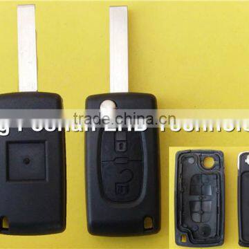 Flip Remote Key Shell for CITROEN C3 C4 C5 C6 2 Button Car Key Cover Case