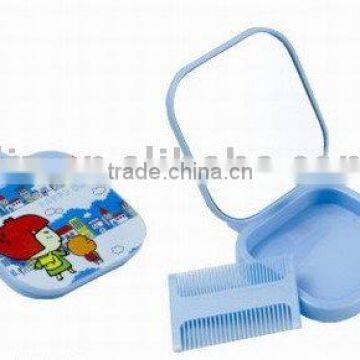 makeup mirror with comb for children gift