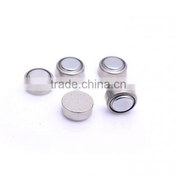 Mercury Free 0% hg pb lr44 button cell alkaline battery AG13 manufacturer