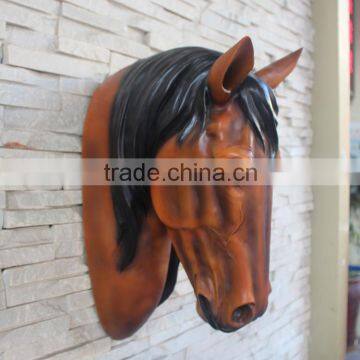 Handicraft wholesale resin horse head figurine