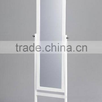 Wooden standing mirror