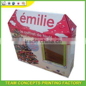 Unique house shape doll box packaging