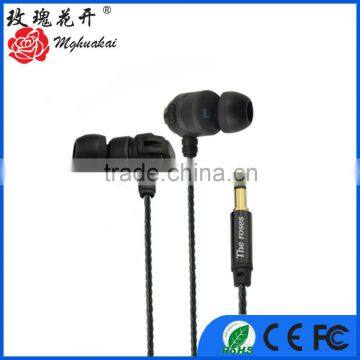 MP3 Stereo Earphone with Twisted Cord Also for Smart Phone Lenovo iphone 6